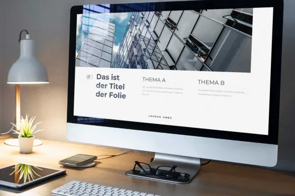 Slide di esempio dei modelli di presentazione Halo per PowerPoint, Keynote e Google Slides.