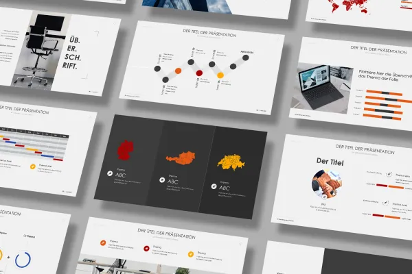 Folienvorlagen für PowerPoint, Keynote und Google Slides im Streamline-Design