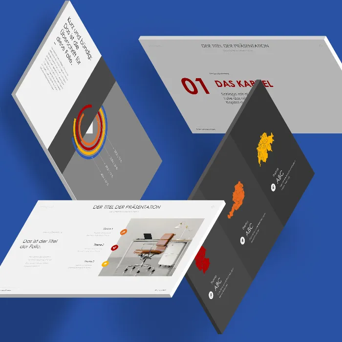 Über 250 Folienvorlagen für PowerPoint, Keynote und Google Slides im „Streamline“-Design