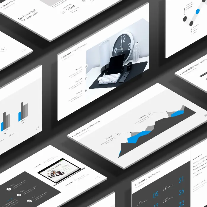 Template untuk PowerPoint, Keynote, dan Google Slides dengan desain "Aspects".