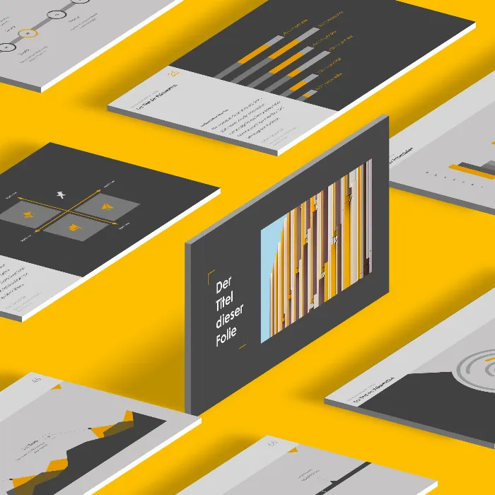 100 skabeloner til PowerPoint, Keynote og Google Slides i den trendy "Linked"-stil.