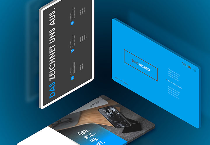 „Space“: Design-Vorlagen für Präsentationen in Keynote, PowerPoint und Google Slides