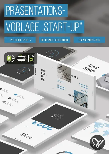 „Start-up“: Design-Vorlagen für Präsentationen in Keynote, PowerPoint und Google Slides