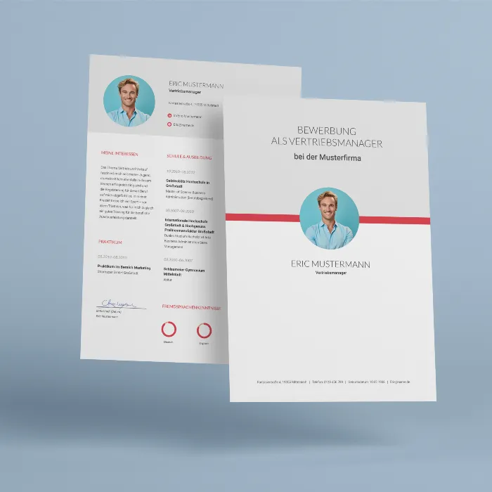 Hakemus: Malli myyntipäällikölle (m/w/d) - pohjat Word, InDesign ja Affinity Publisher.