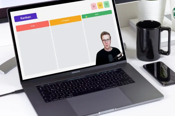 Potongan dari video tutorial tentang Kanban untuk manajemen proyek yang agil.
