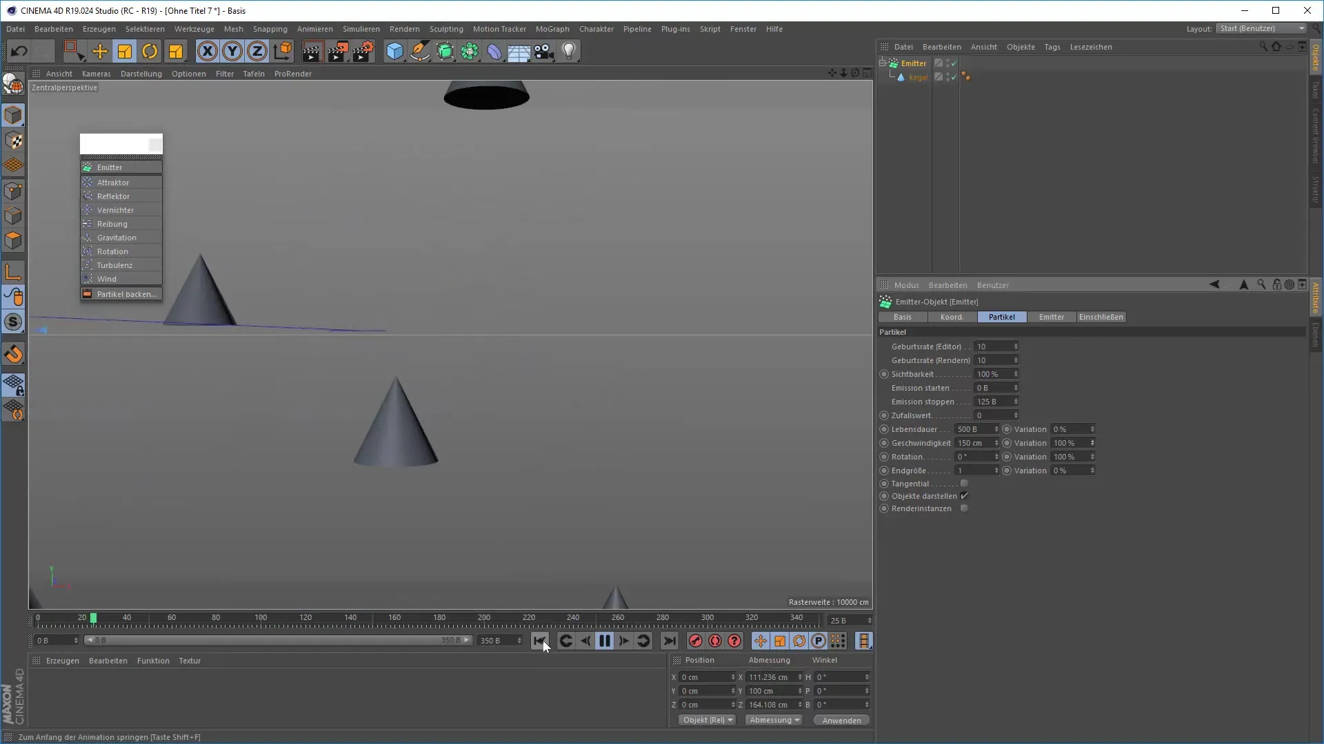 Particle animations in Cinema 4D explained in an understandable way Particle animations in Cinema 4D explained clearly
