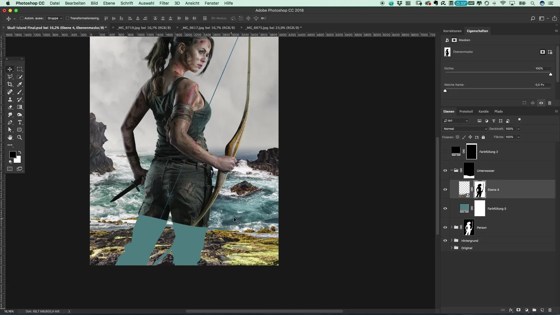 Stworzenie kreatywnego plakatu podwodnego Tomb Raider Stwórz kreatywny plakat do Tomb Raider pod wodą