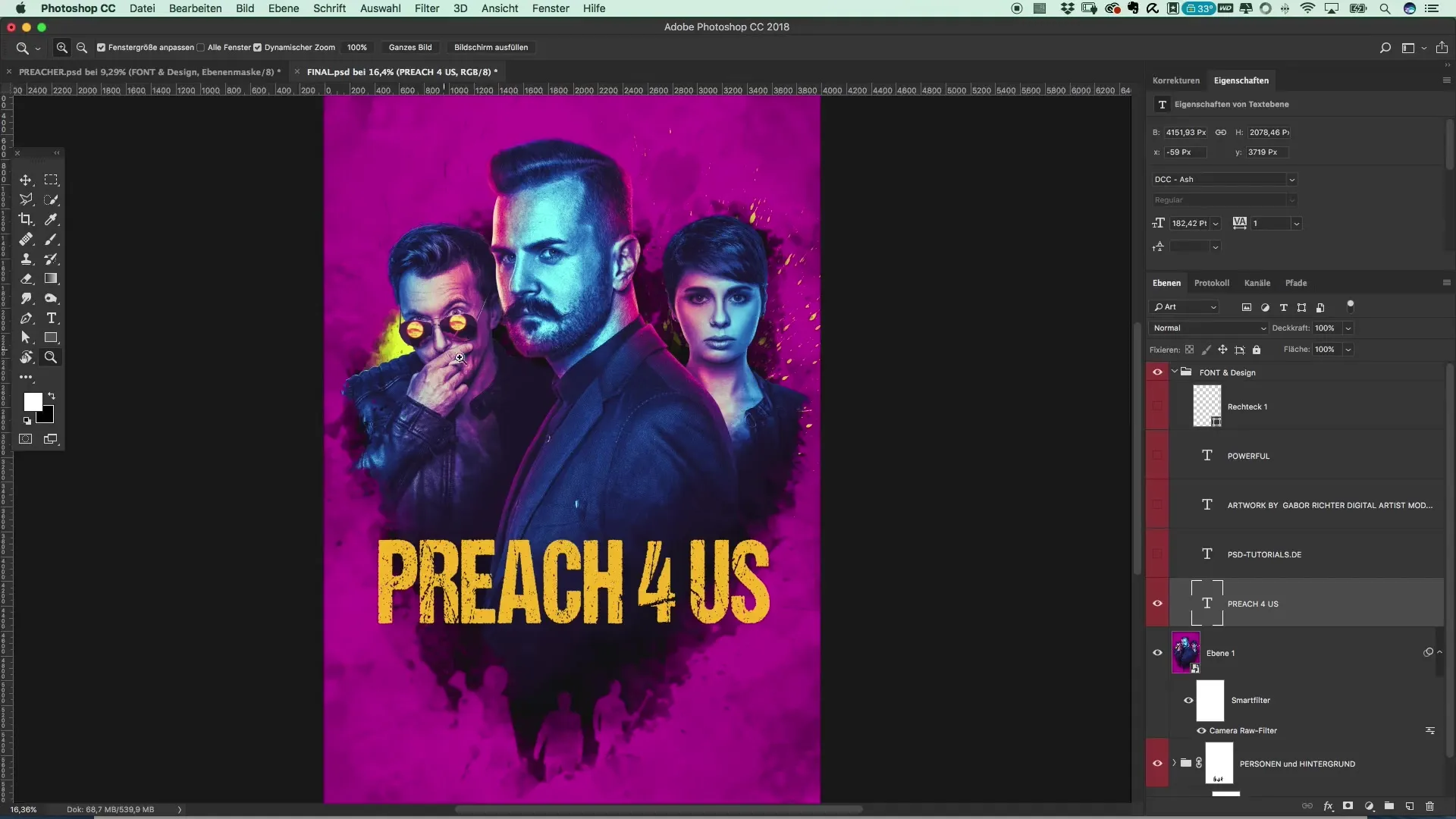 Zaprojektuj plakat filmowy w stylu Preacher Zaprojektuj plakat filmowy w stylu Preachera