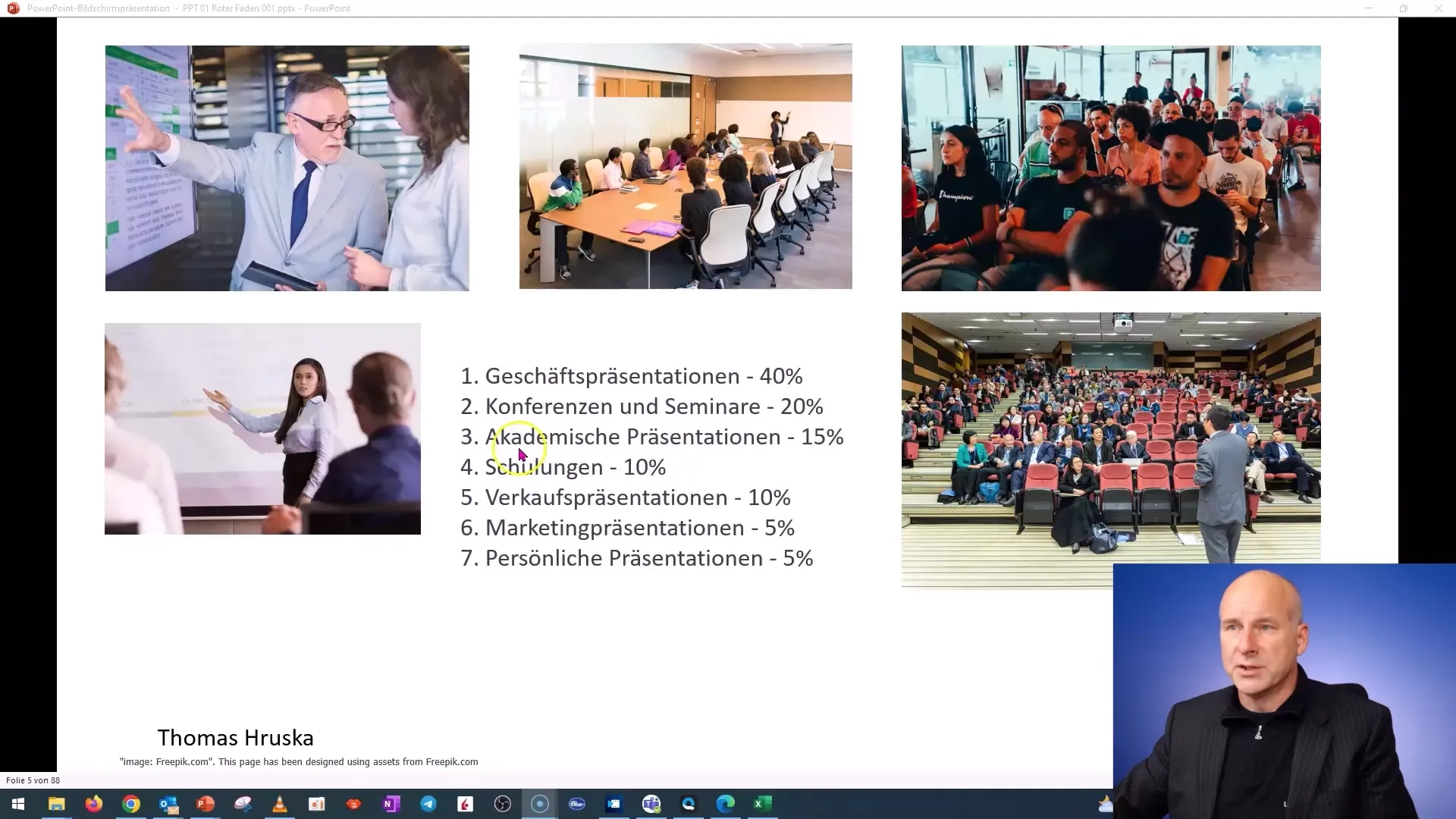 Curso em PowerPoint: Lidar com a ansiedade de falar e o princípio de Pareto Curso em PowerPoint: Lidar com a ansiedade de falar e o princípio de Pareto