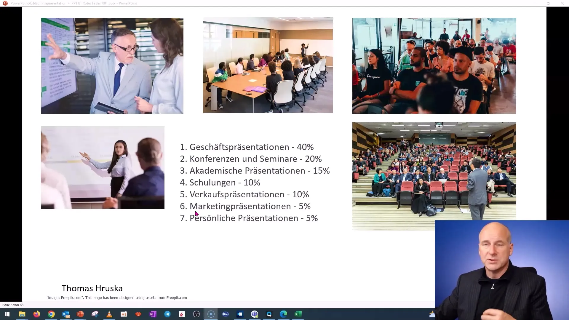 Curso em PowerPoint: Lidar com a ansiedade de falar e o princípio de Pareto Curso em PowerPoint: Lidar com a ansiedade de falar e o princípio de Pareto
