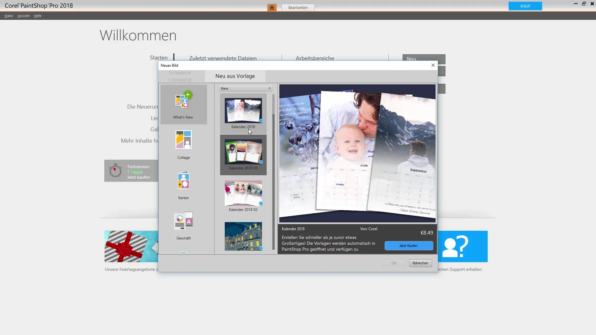 Corel PaintShop Pro – Používanie uvádzacieho okna Corel PaintShop Pro – Použitie uvítacieho okna
