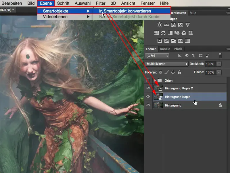 Atrodymas ir stiliai su „Photoshop“ - Ortoneffektas