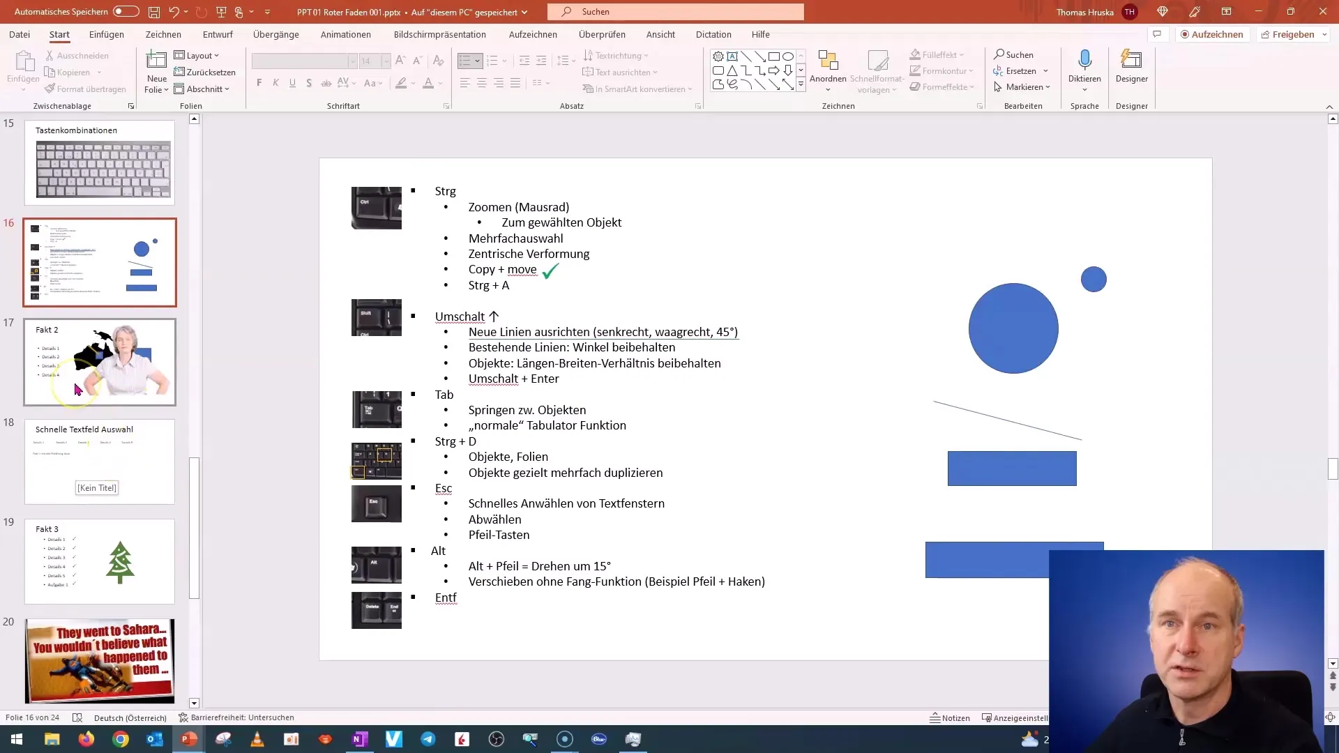 Efficiente progettazione di PowerPoint: Le migliori combinazioni di tasti