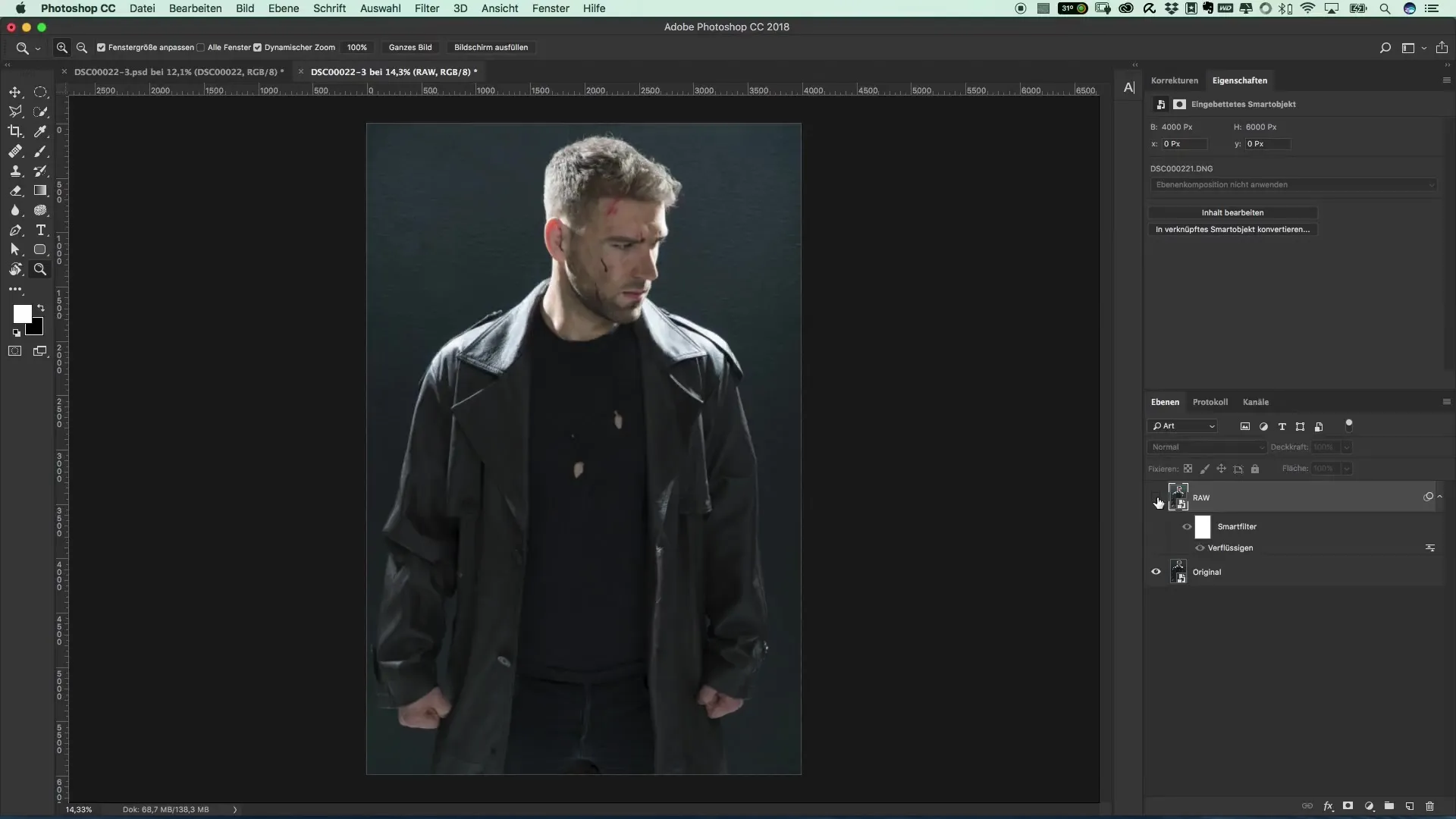 Adeguare le spalle con il filtro Fluidifica in Photoshop Regolare le spalle con il filtro Fluidifica in Photoshop