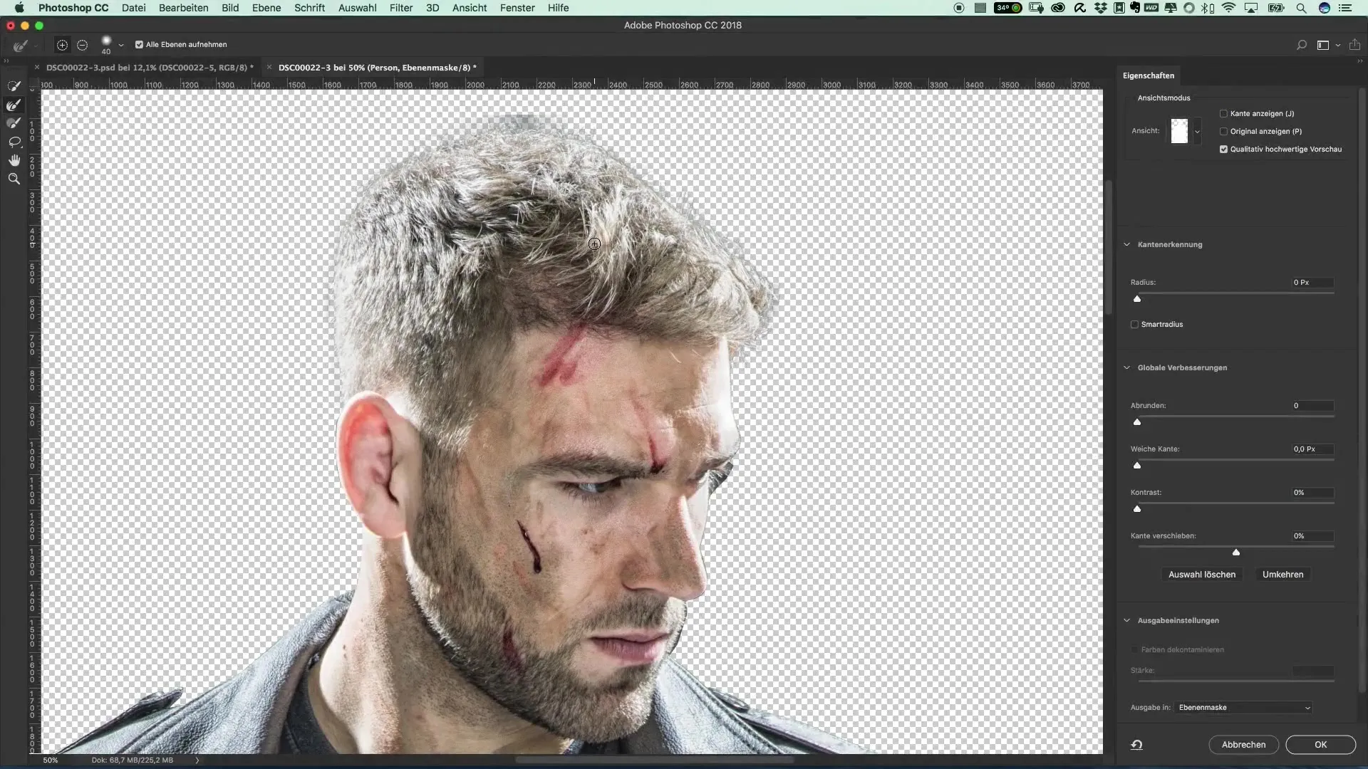 Finishing touches for cutouts – How to master edge improvement Fine-tuning the background removal - This is how you master edge enhancement