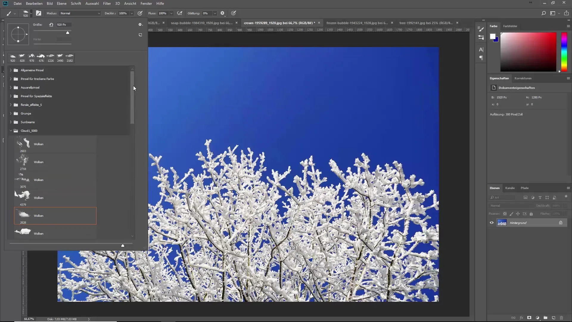 Pincel de nubes para crear cielos realistas Pinceles de nubes para crear cielos realistas