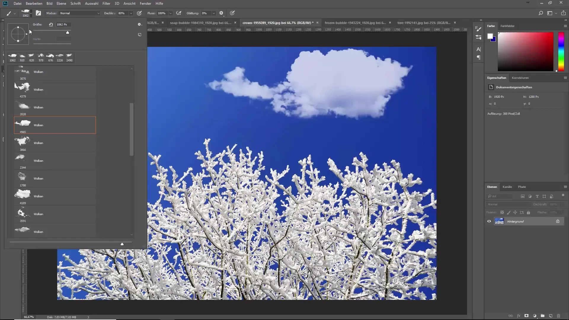 Pinceles de nubes para crear cielos realistas Pinceles de nubes para crear cielos realistas