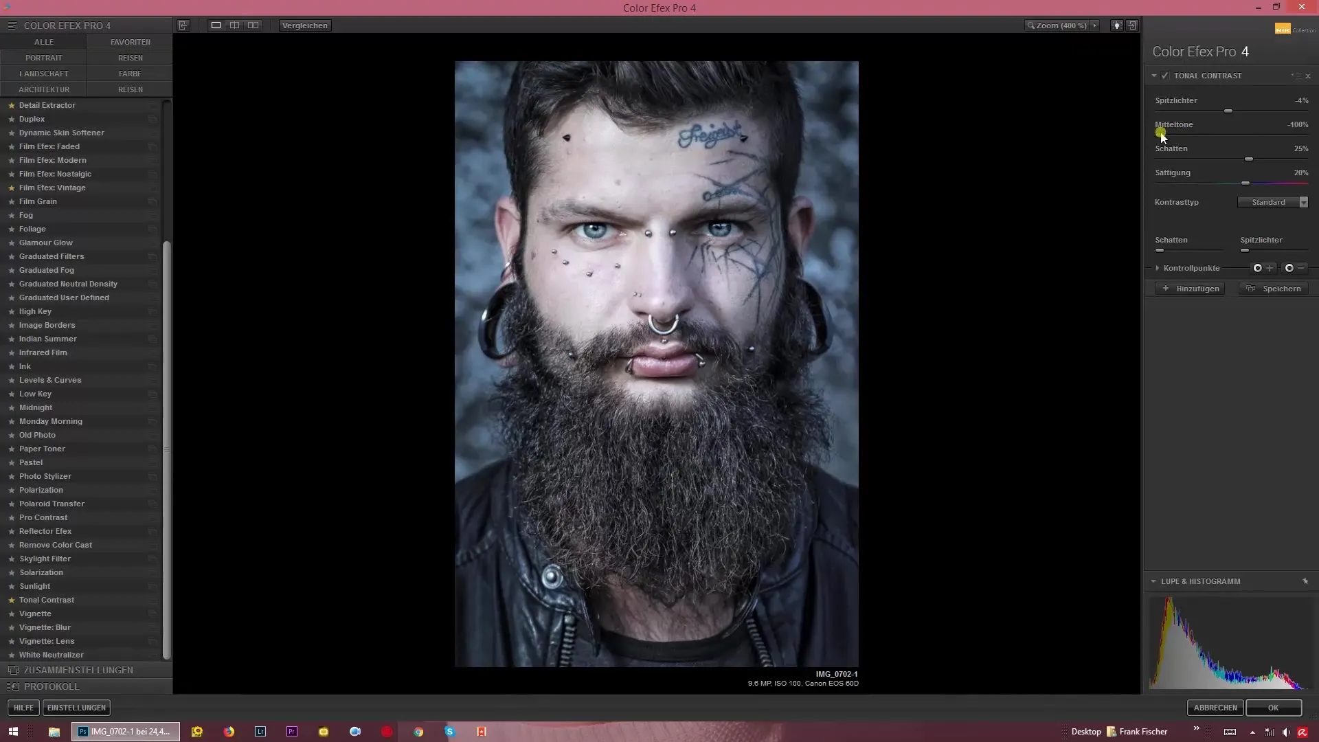 Tonal contrast for impressive image editing