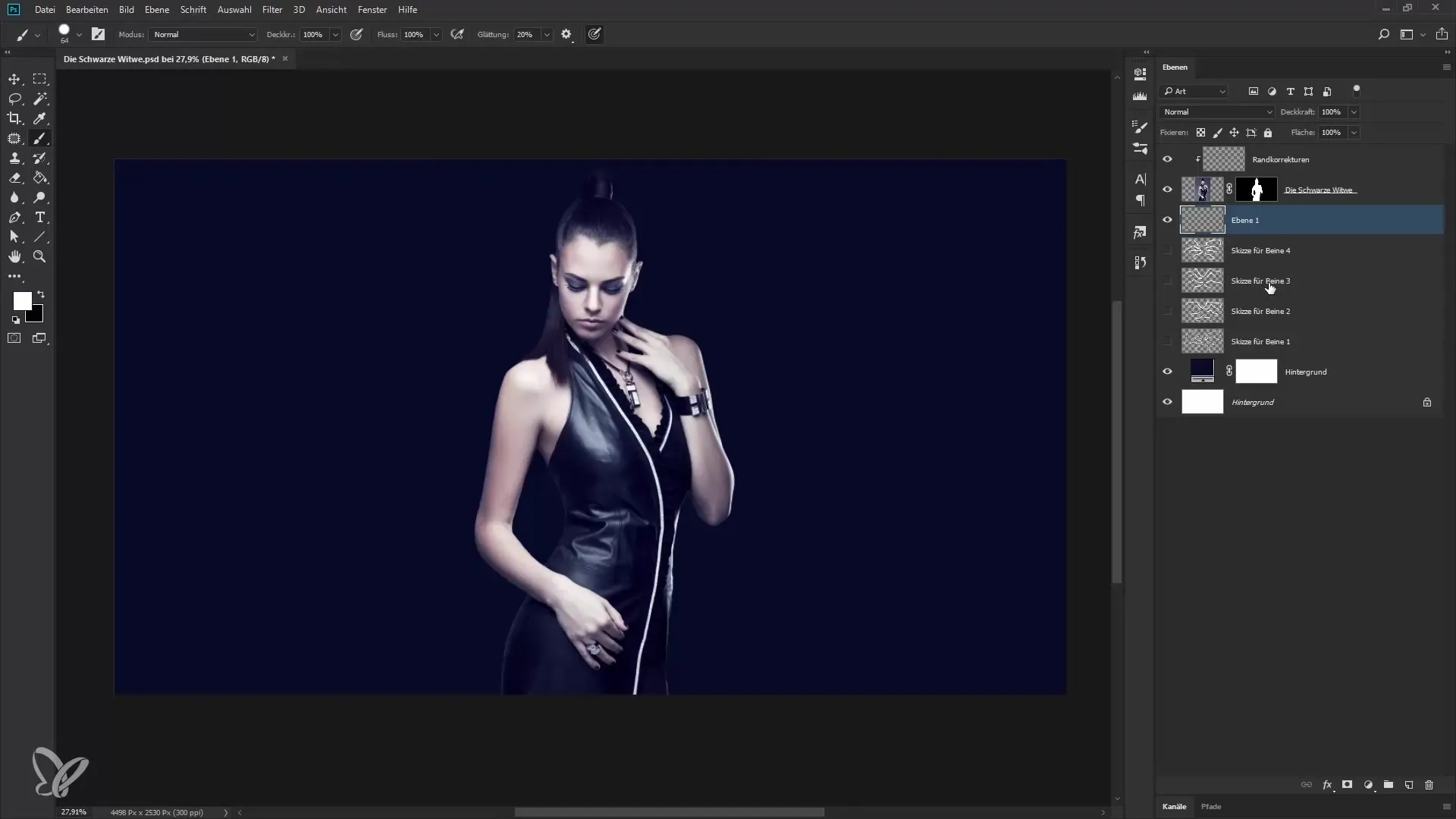 Kreatives Skizzieren von Spinnenbeinen in Photoshop Kreatives Skizzieren von Spinnenbeinen in Photoshop