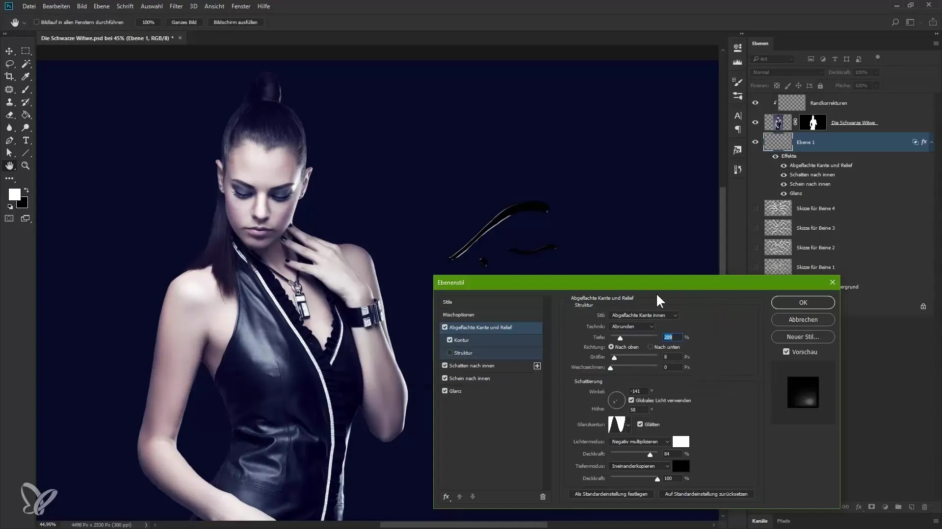 Kreatives Skizzieren von Spinnenbeinen in Photoshop Kreatives Skizzieren von Spinnenbeinen in Photoshop