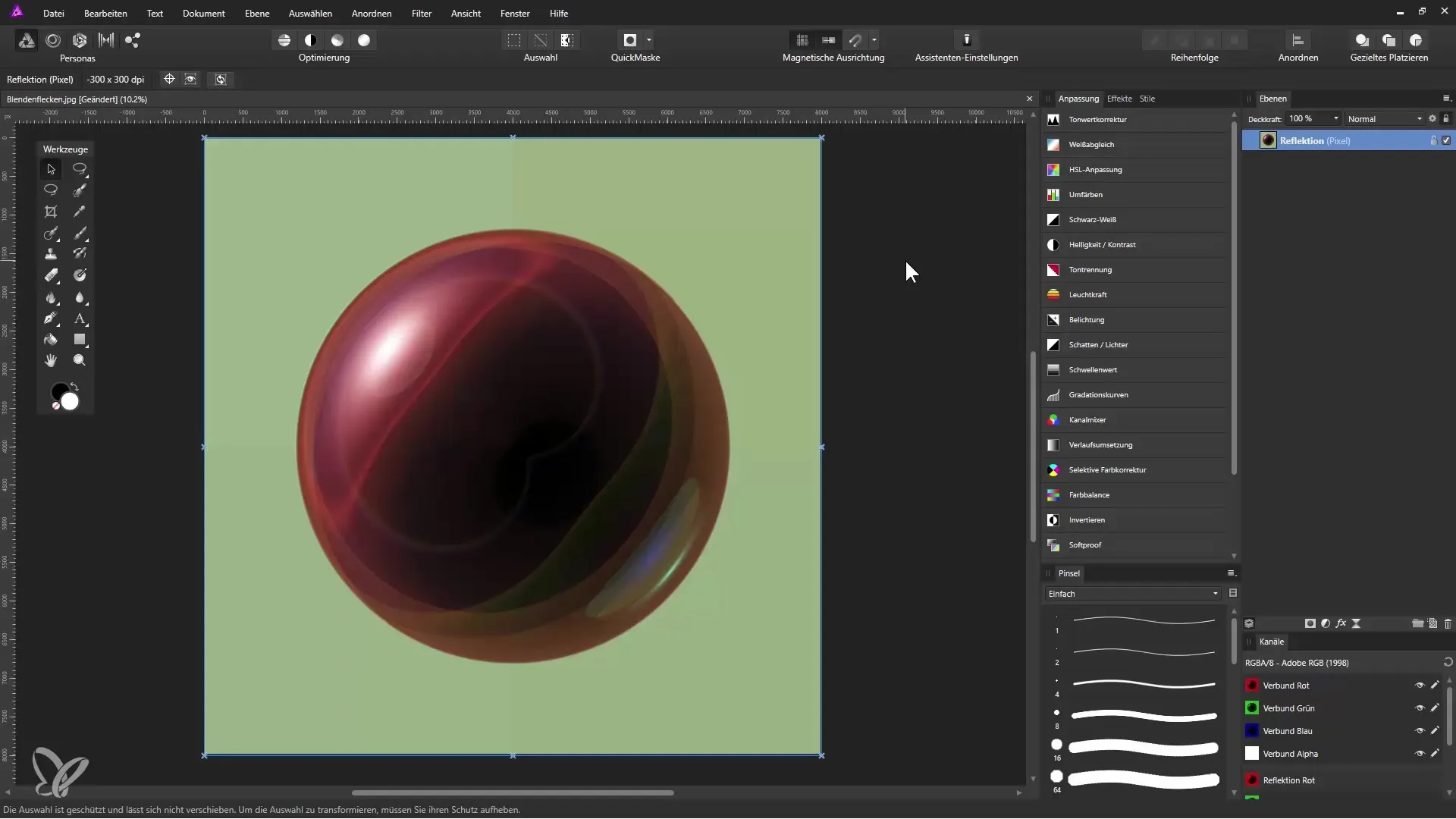 Create a glass snow globe in Affinity Photo Create a glass snow globe in Affinity Photo