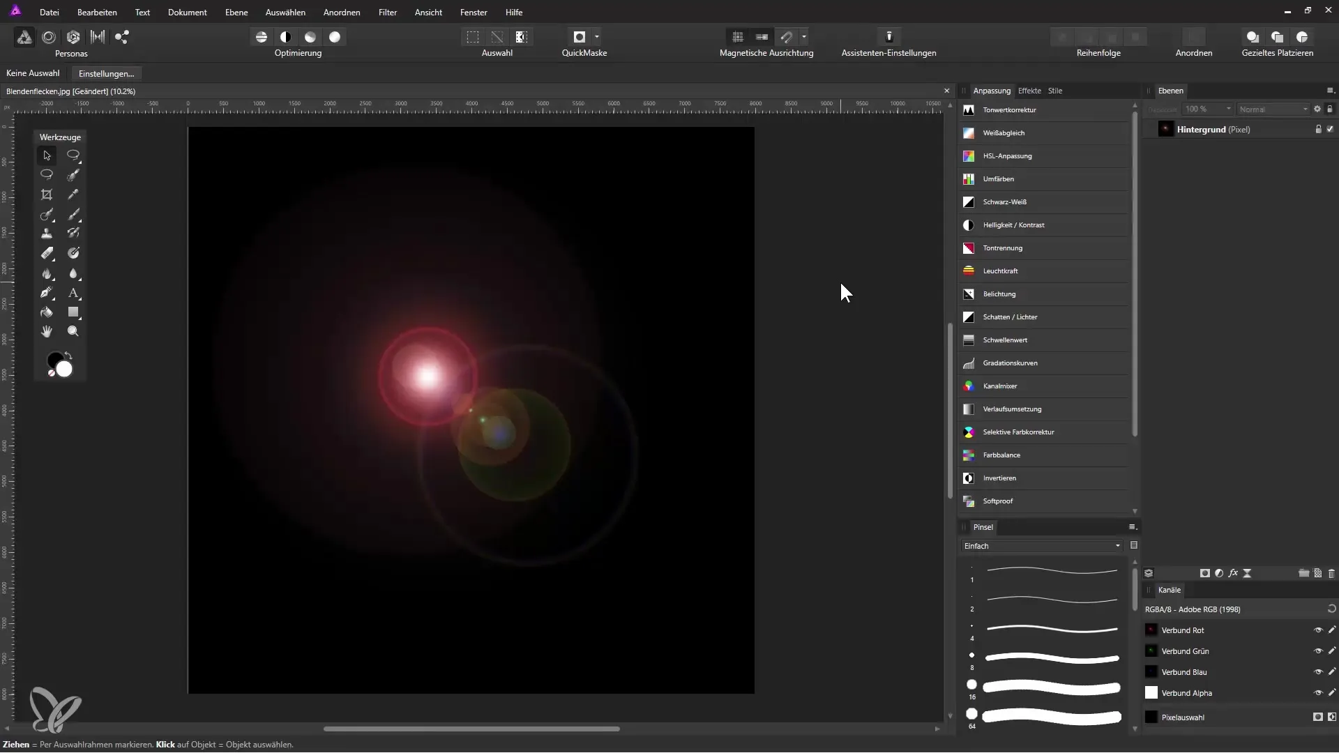 Create a glass snow globe in Affinity Photo Create a glass snow globe in Affinity Photo