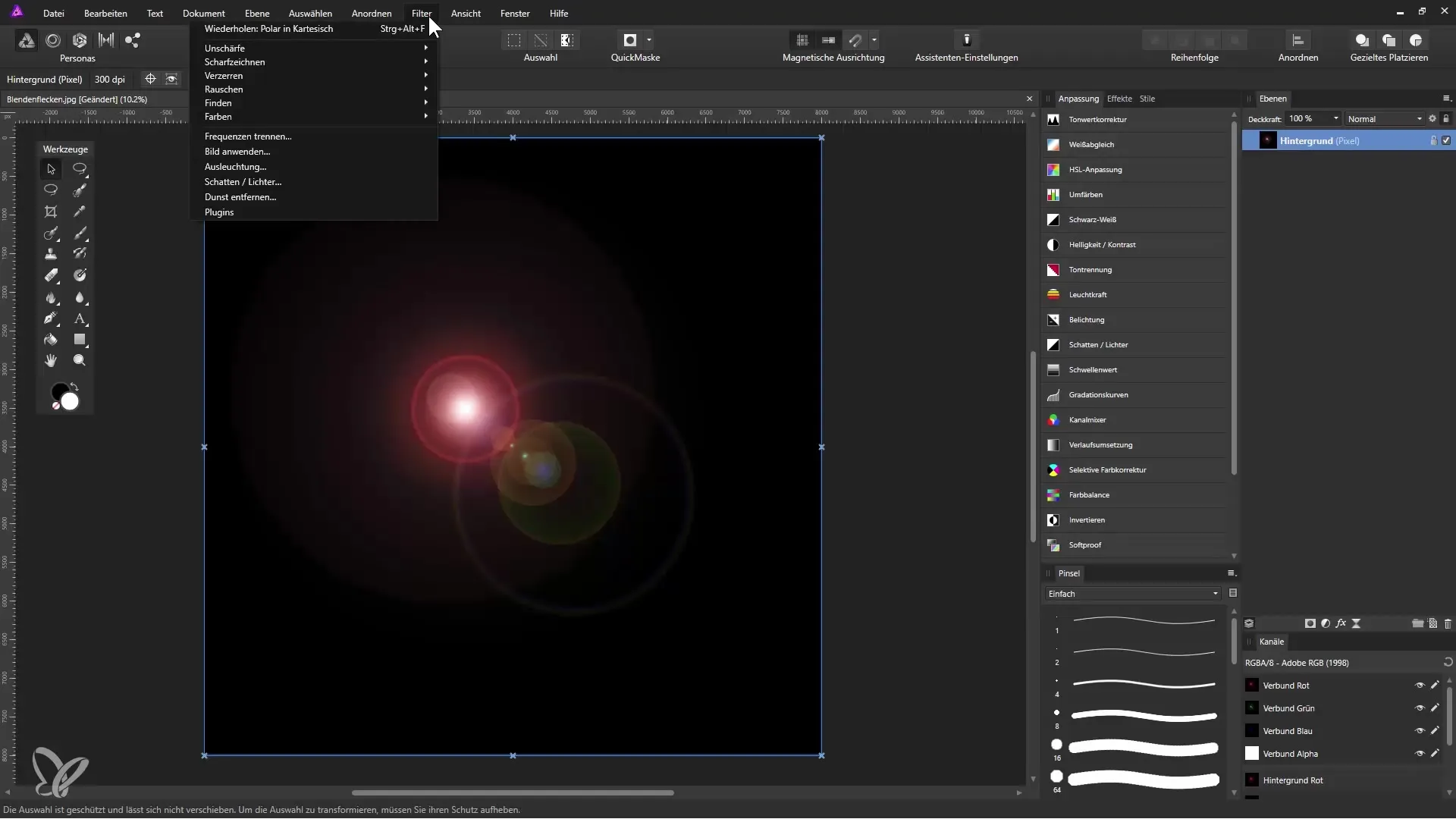 Create a glass snow globe in Affinity Photo Create a glass snow globe in Affinity Photo