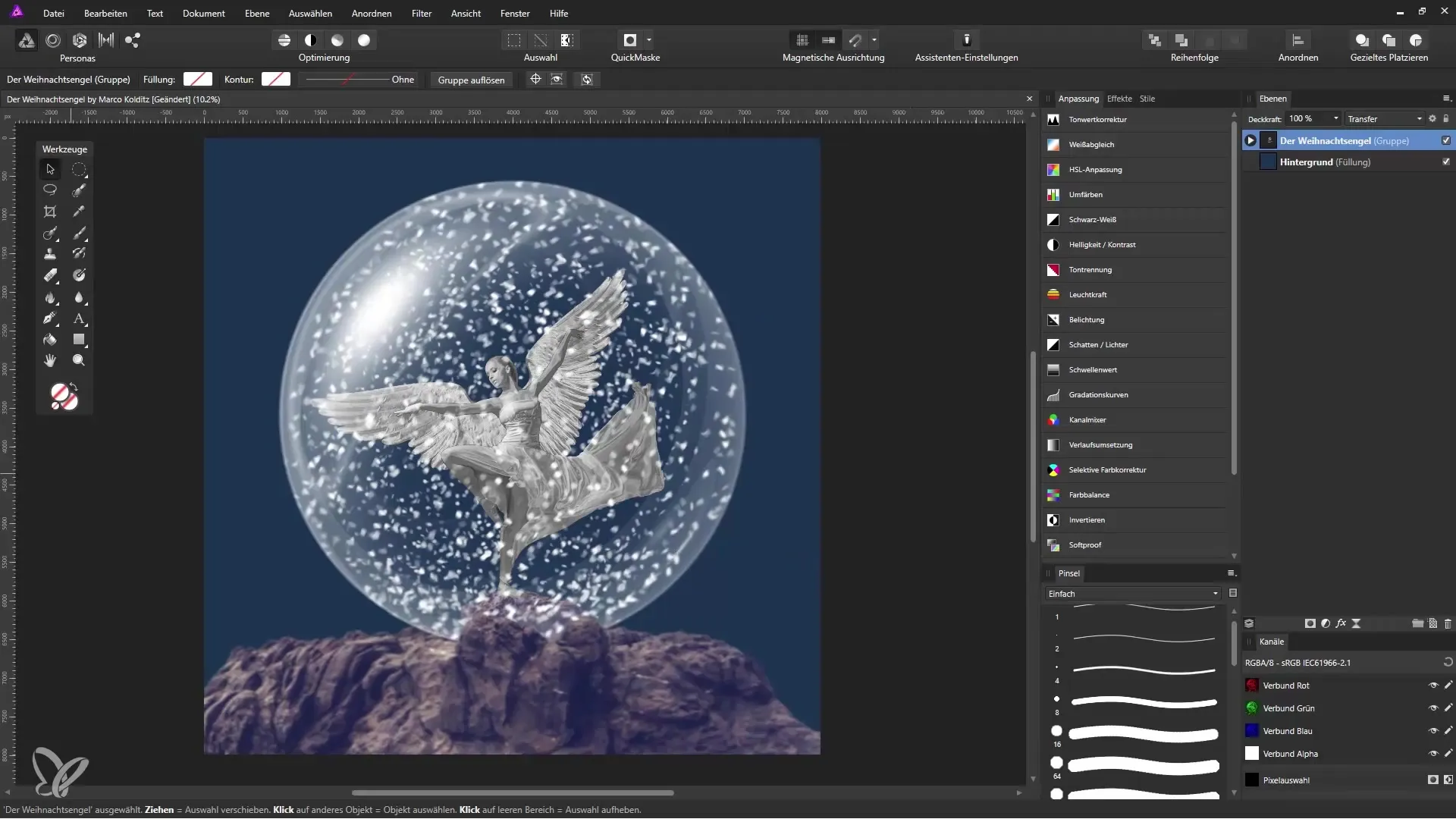 Juleengel kompositing i Affinity Photo – trin for trin Juleengel Compositing i Affinity Photo – Trin for trin