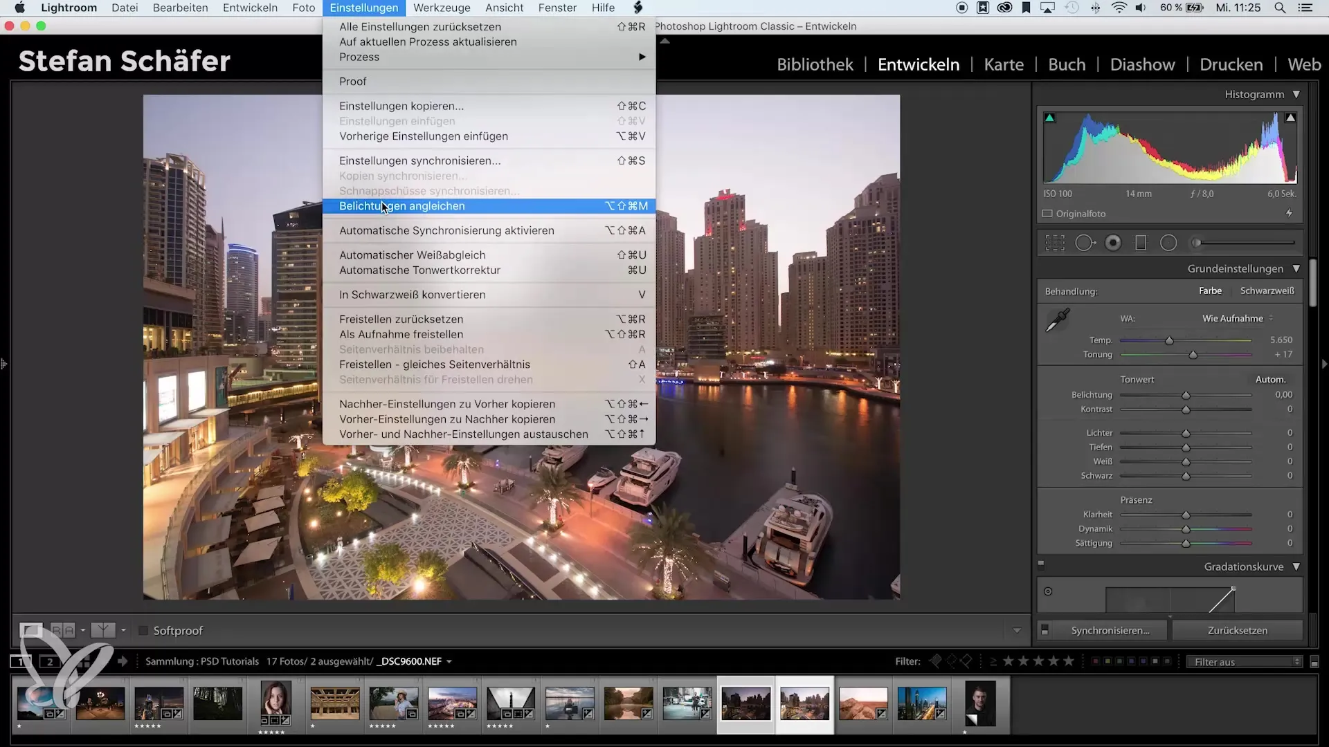 Lightroom – Belichtungen automatisch angleichen in wenigen Schritten Lightroom – Belichtungen automatisch angleichen in wenigen Schritten