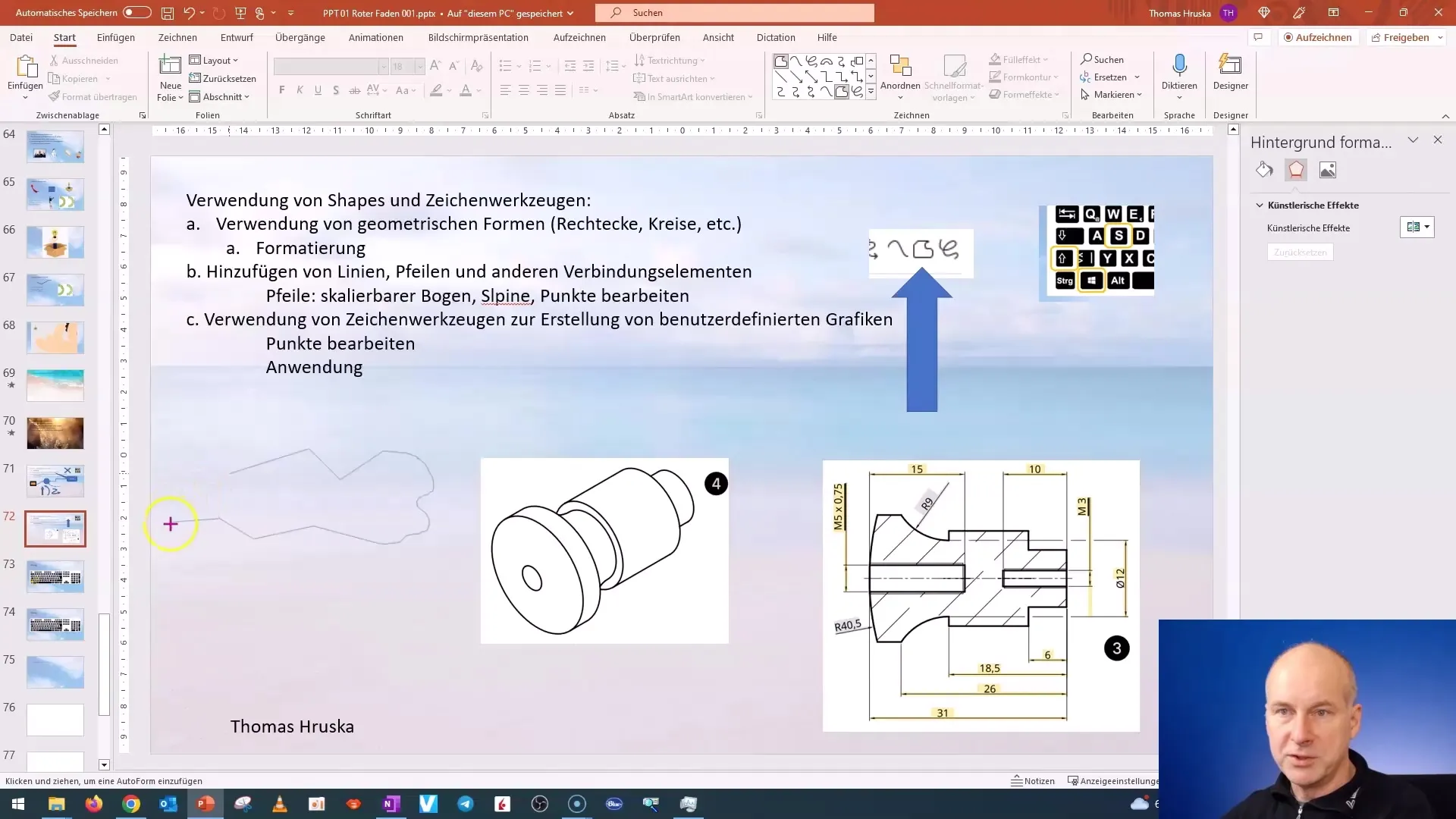 Instrucțiuni pas cu pas pentru crearea și personalizarea suprafețelor libere în PowerPoint