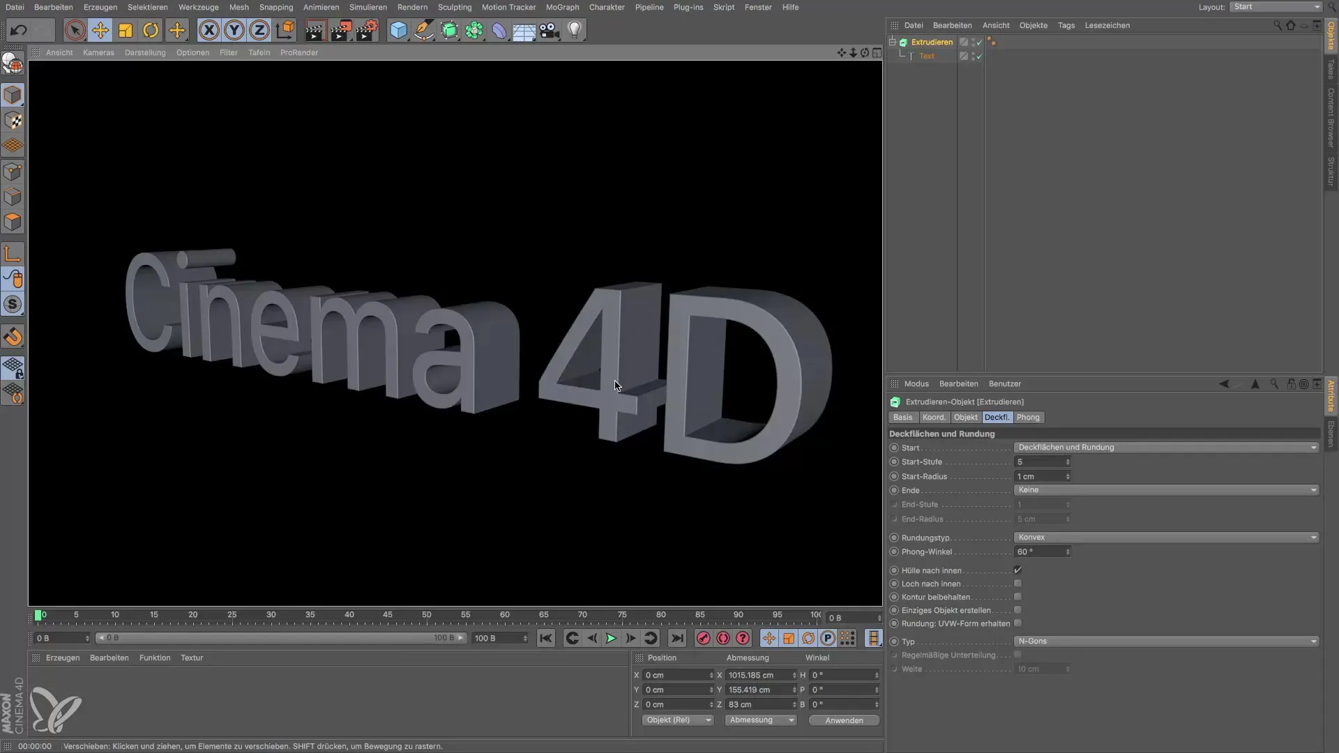 Extruir texto en Cinema 4D es fácil Texturizar en Cinema 4D es fácil