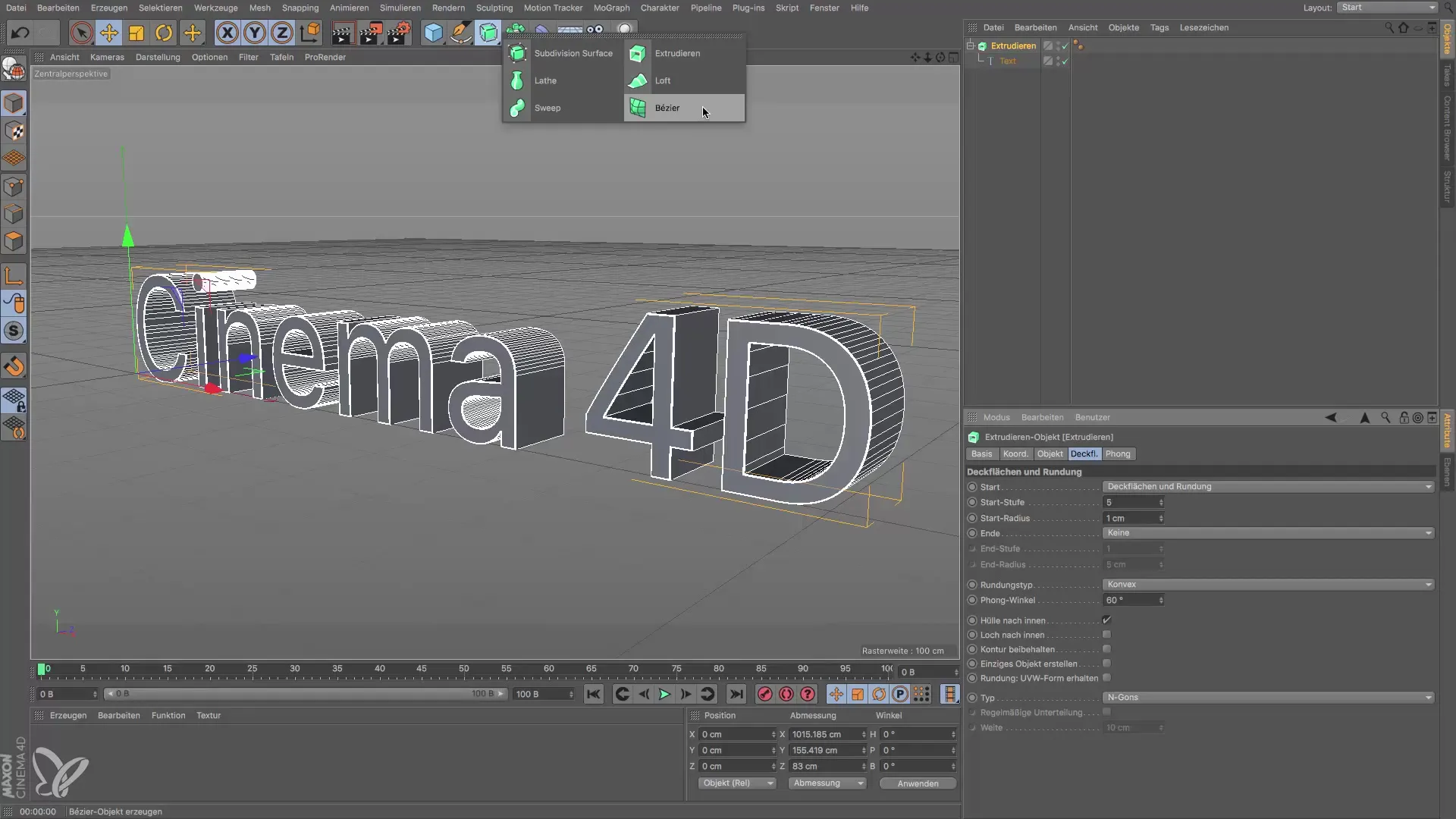 Extruir texto en Cinema 4D es fácil Extruir texto en Cinema 4D hecho fácil