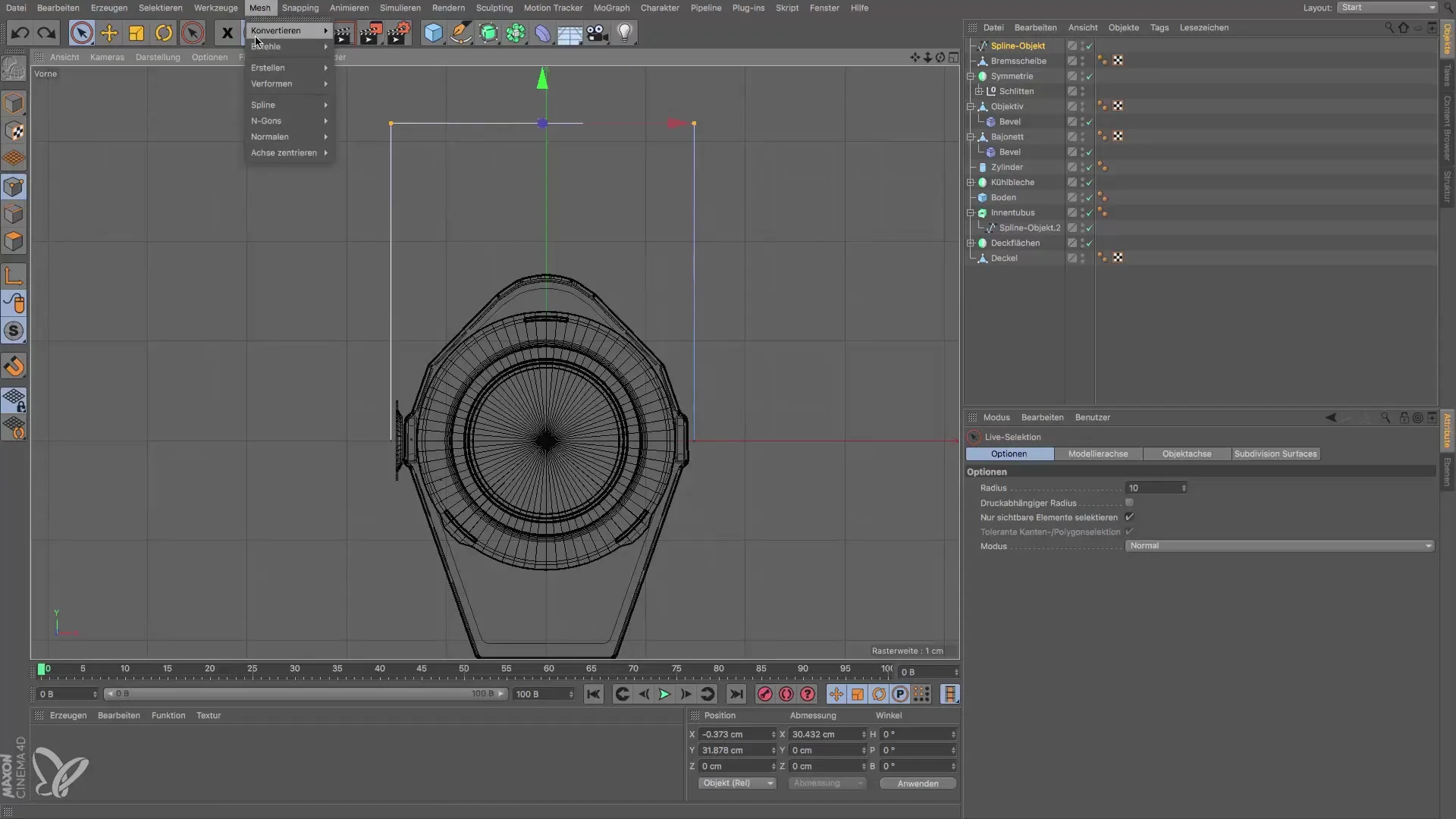 Crear soportes para faros en Cinema 4D Crear un soporte para faros en Cinema 4D