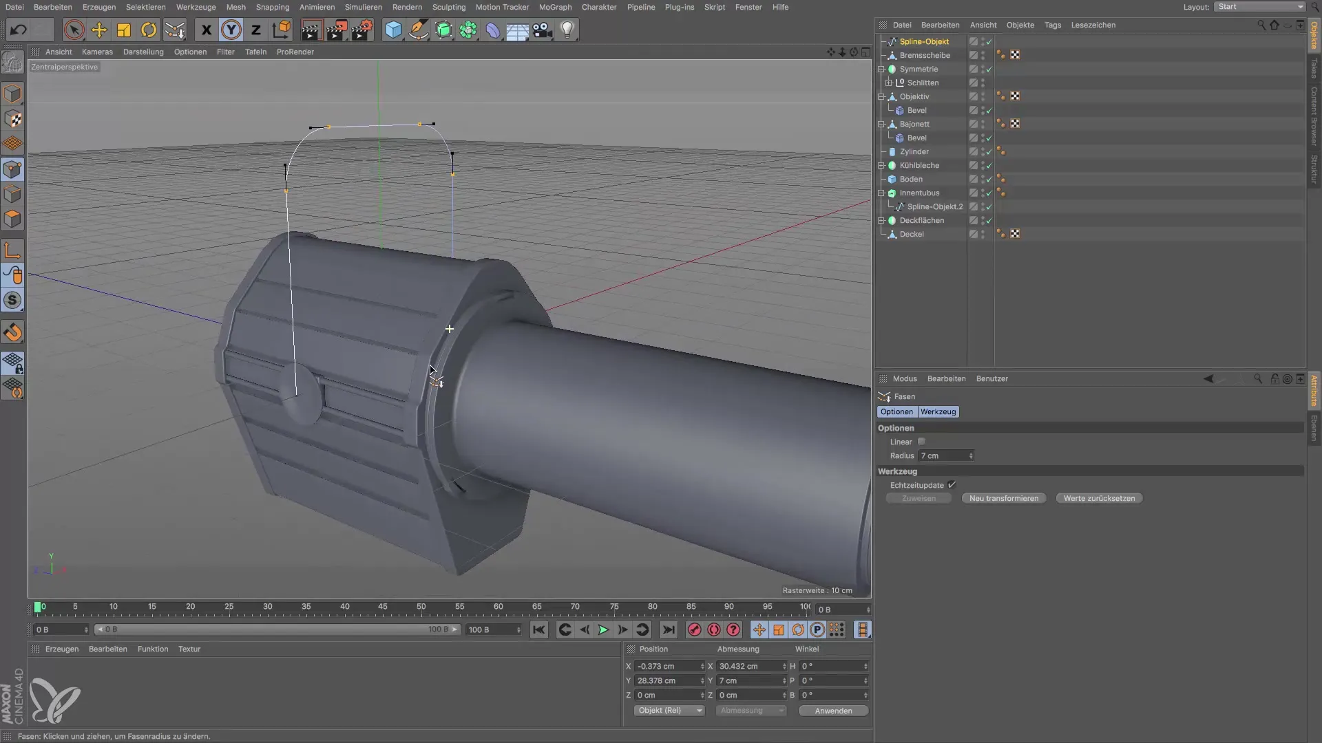 Crear soportes para faros en Cinema 4D Crear un soporte para faros en Cinema 4D