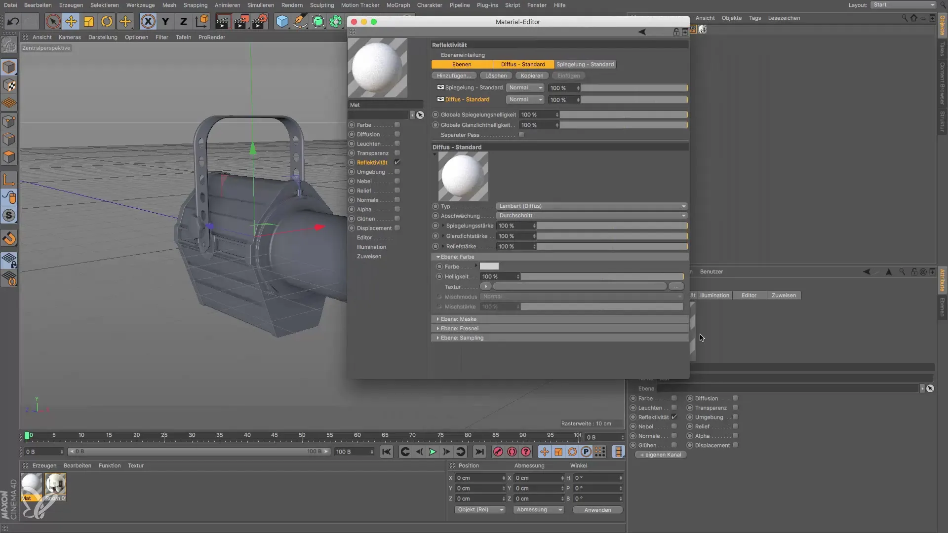 Crear materiales estándar realistas en Cinema 4D Crear materiales estándar realistas en Cinema 4D
