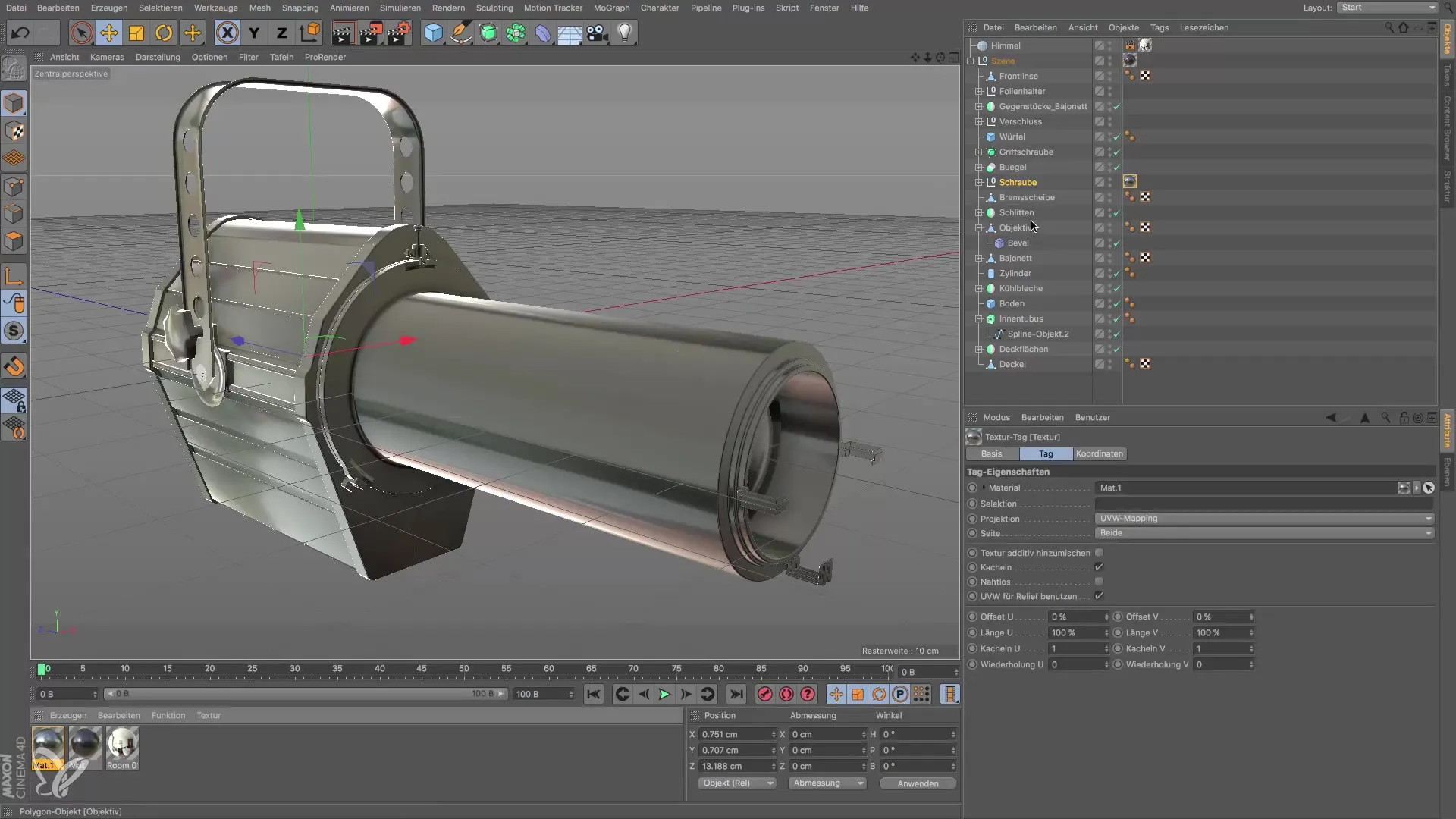 Realistische Materialien für Glas und Aluminium in Cinema 4D erstellen Realistische Materialien für Glas und Aluminium in Cinema 4D erstellen