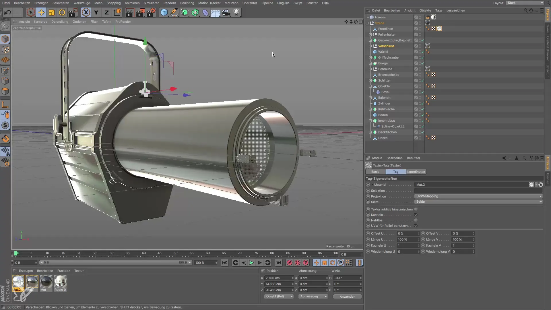 Realistische Materialien für Glas und Aluminium in Cinema 4D erstellen Realistische Materialien für Glas und Aluminium in Cinema 4D erstellen