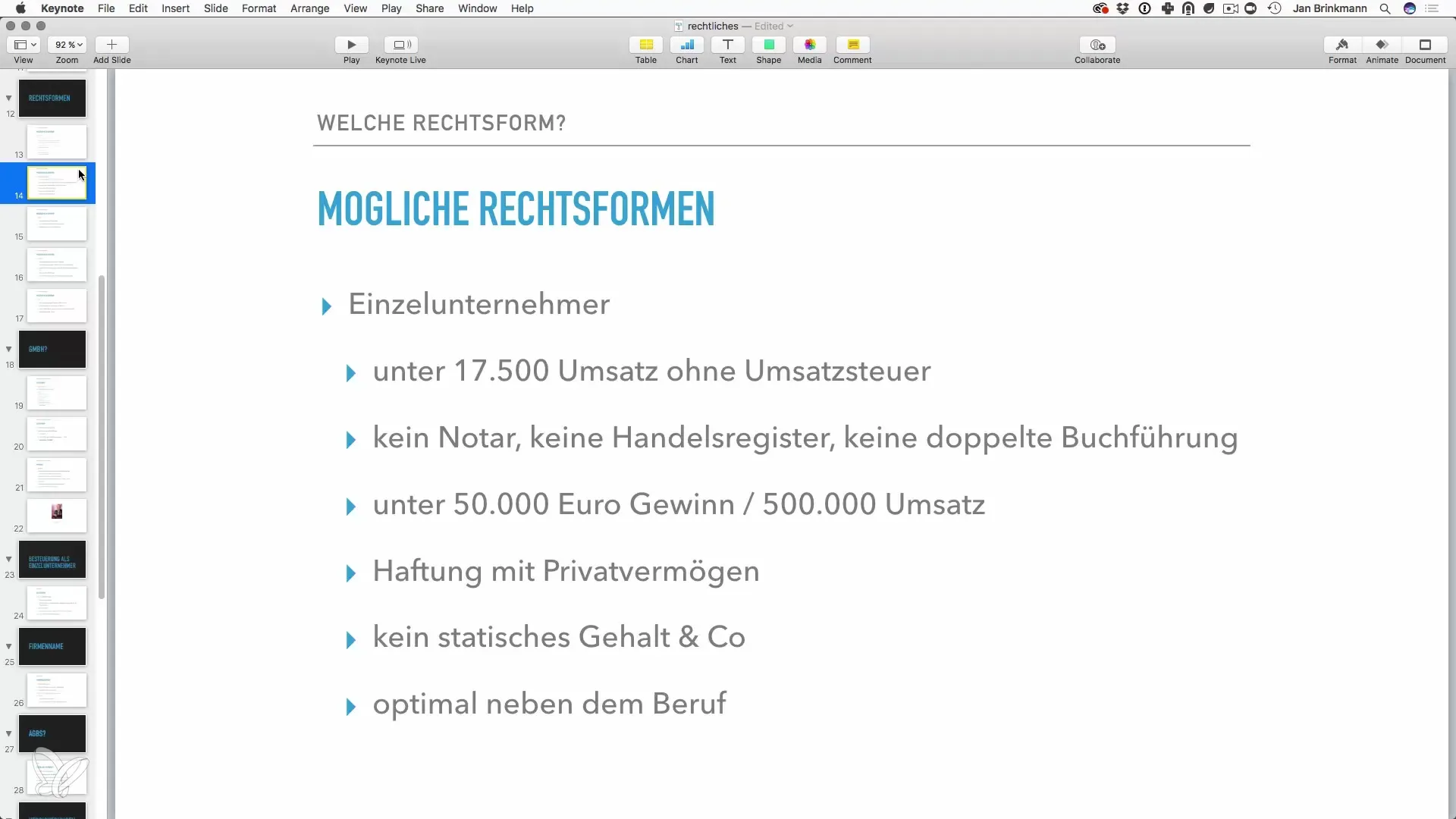 Rechtsvormen voor freelancers: Eenmanszaak, GbR, GmbH en UG Rechtsvormen voor freelancers: Eenmanszaak, GbR, GmbH en UG