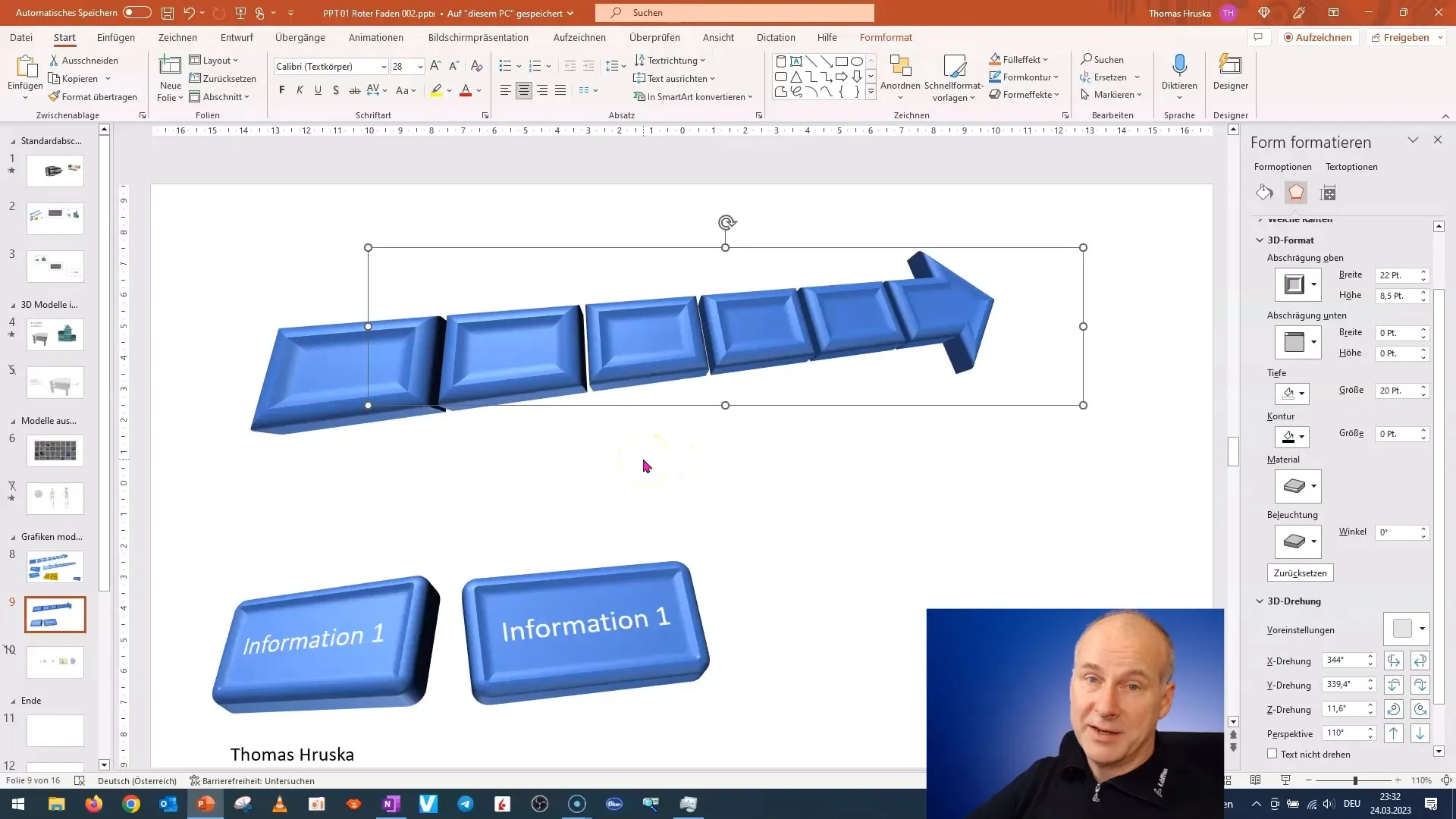 Realizare rapidă a unui raport de proiect 3D în PowerPoint