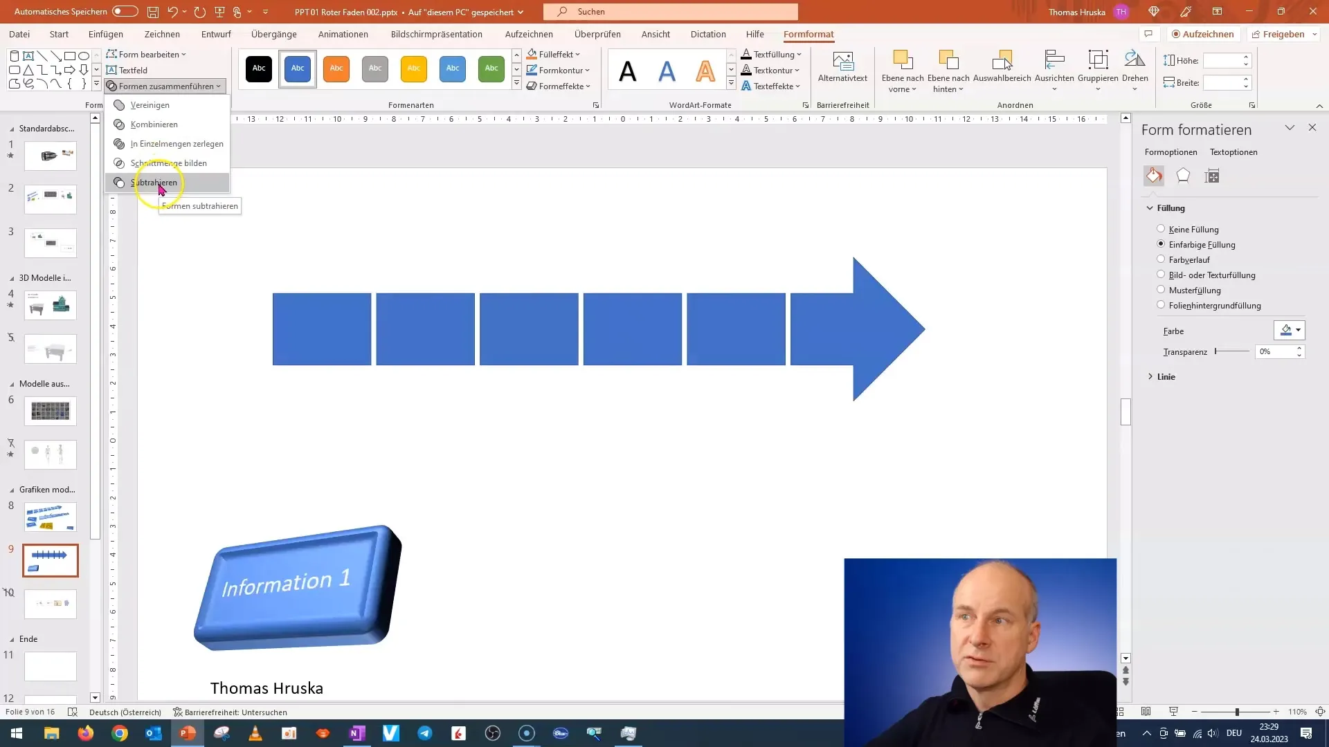 Realizarea rapidă a unui raport de proiect 3D în PowerPoint