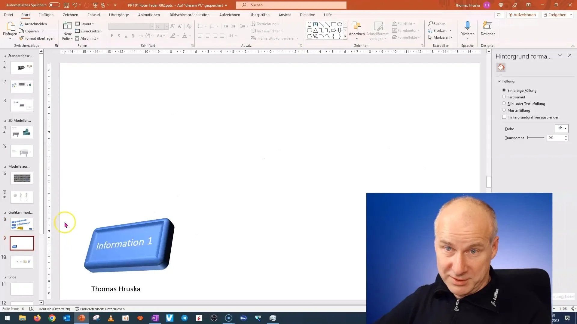 Realizarea rapidă a unui raport de proiect 3D în PowerPoint