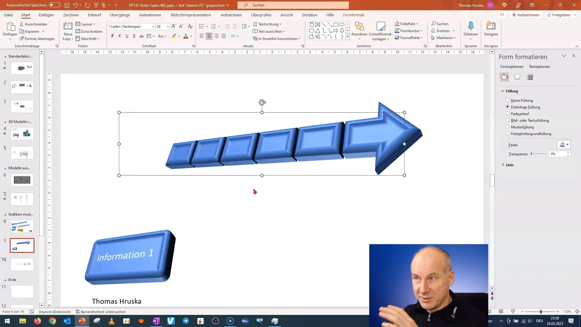 Realizarea rapidă a unui raport de proiect 3D în PowerPoint