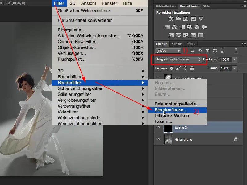 Görünümler ve Stiller Photoshop ile - Parçacıklar