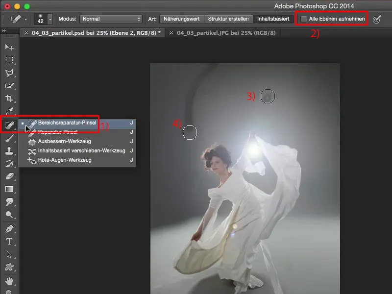 Görünümler ve Stiller Photoshop ile - Parçacıklar