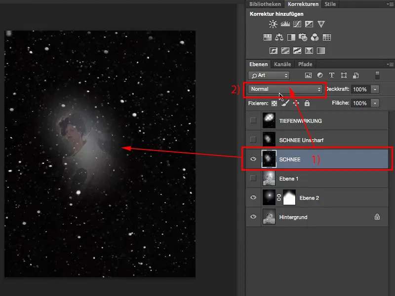 Görünümler ve Stiller Photoshop ile - Partikeller