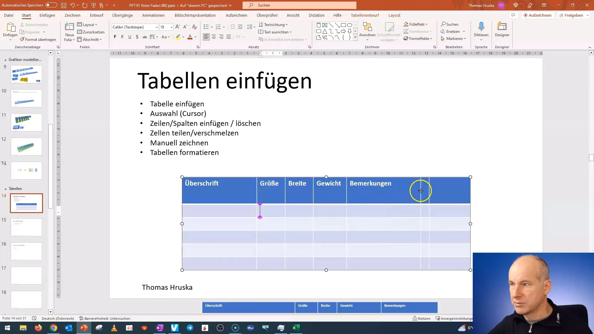 PowerPoint: Inserire e modificare tabelle in modo efficiente