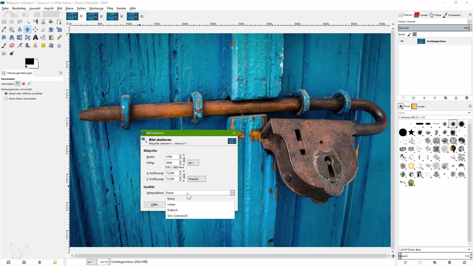 GIMP: Aumentar y reducir imágenes GIMP: Aumentar y disminuir imágenes