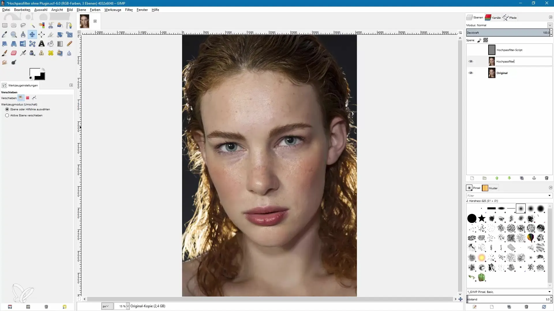 Aplicar un filtro de paso alto en GIMP sin plugin - pasos sencillos Aplicar un filtro de paso alto en GIMP sin plugin - pasos sencillos
