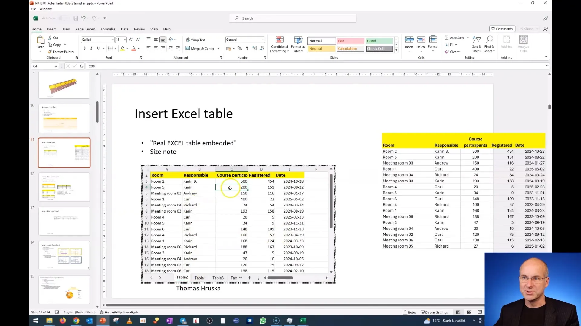 Curs de PowerPoint: Cum să eviți riscurile la încorporarea datelor
