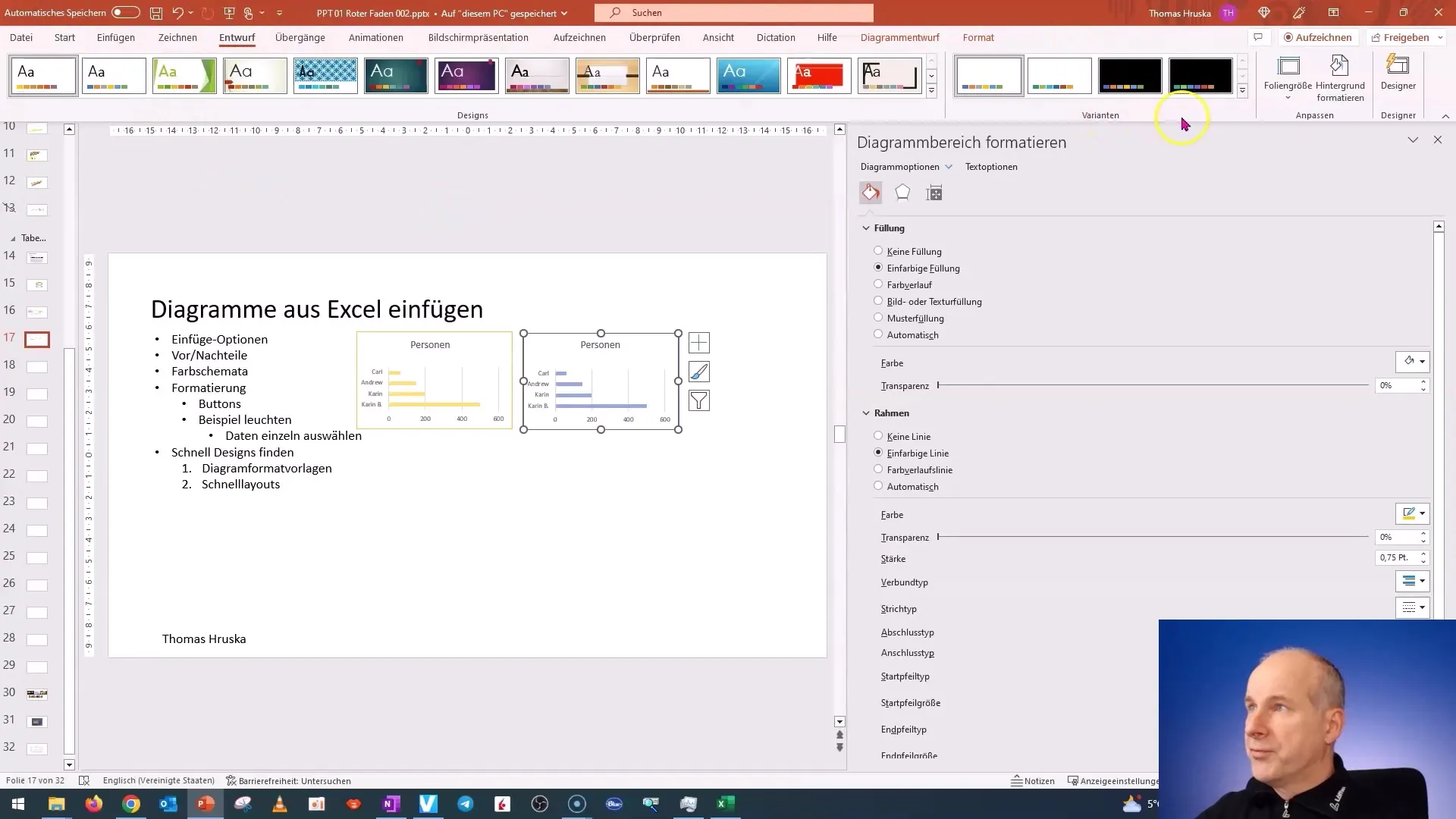 Inserire diagrammi in PowerPoint in modo efficiente e utilizzare schemi di colori ottimali